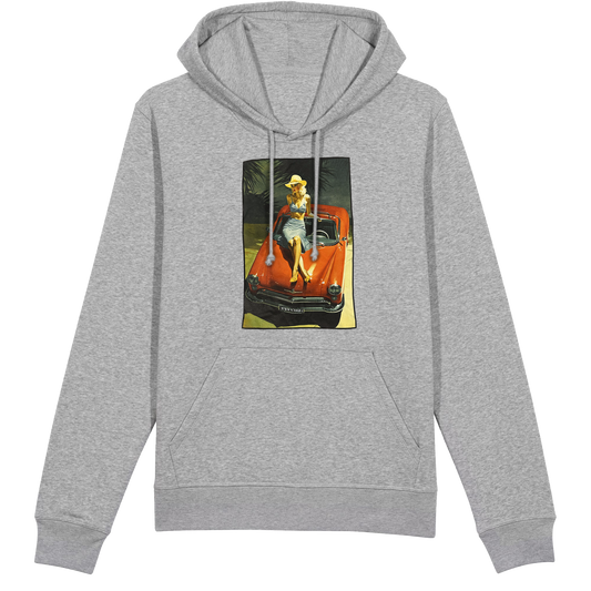 "Roadside Attraction" - Car Cotton Gray Hoodie