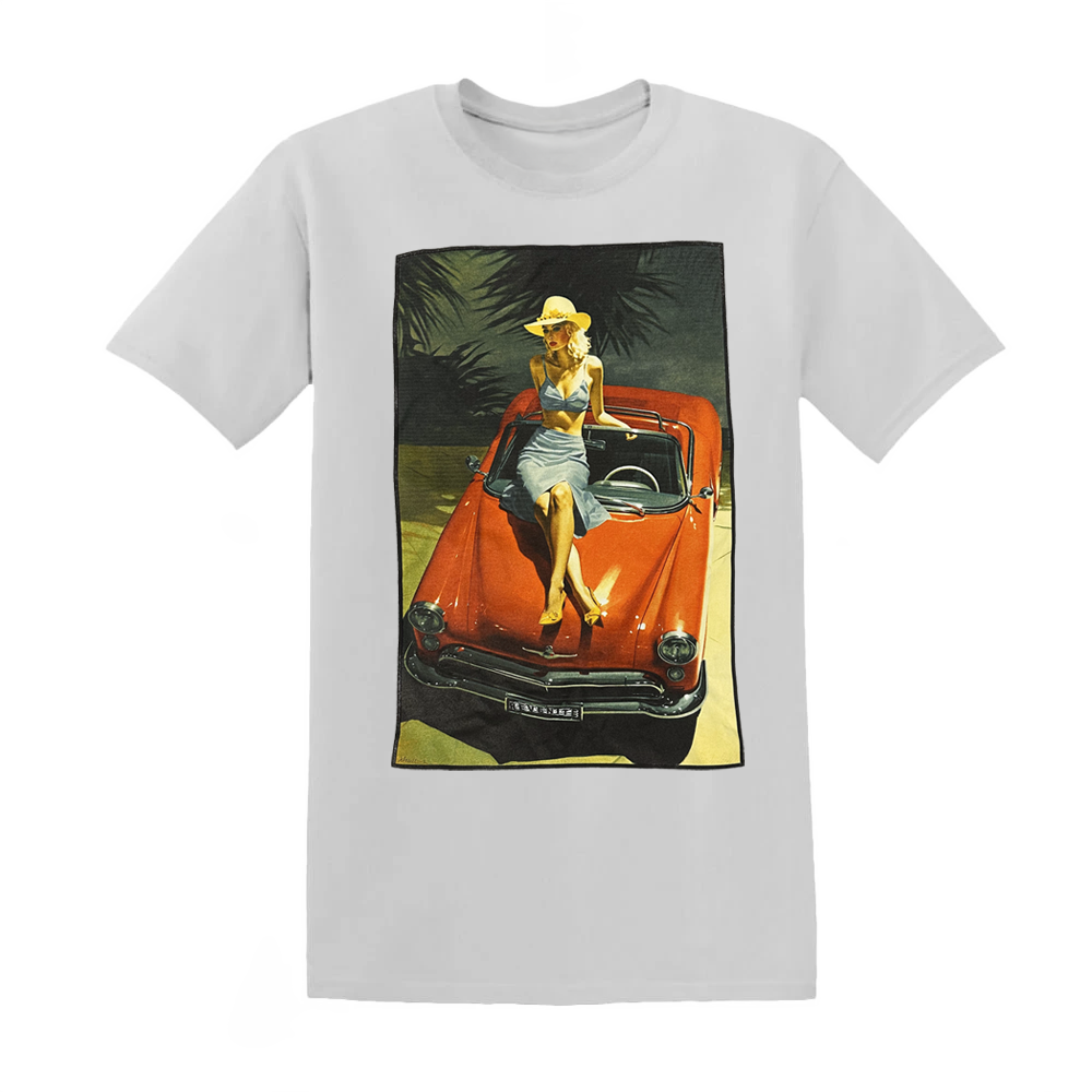 "Roadside Attraction" - Car Cotton White T-shirt