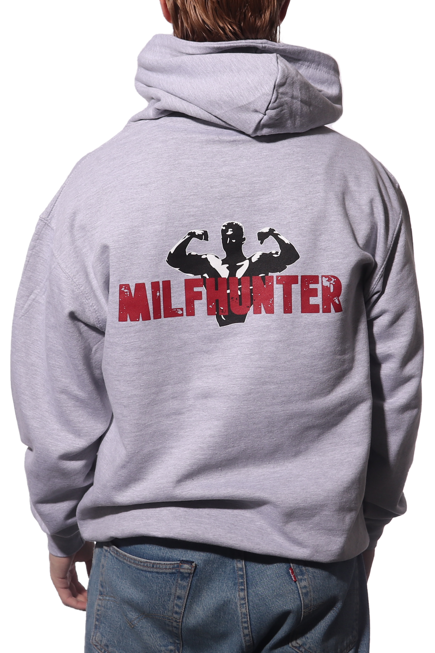 MILFHUNTER Hoodie Grå